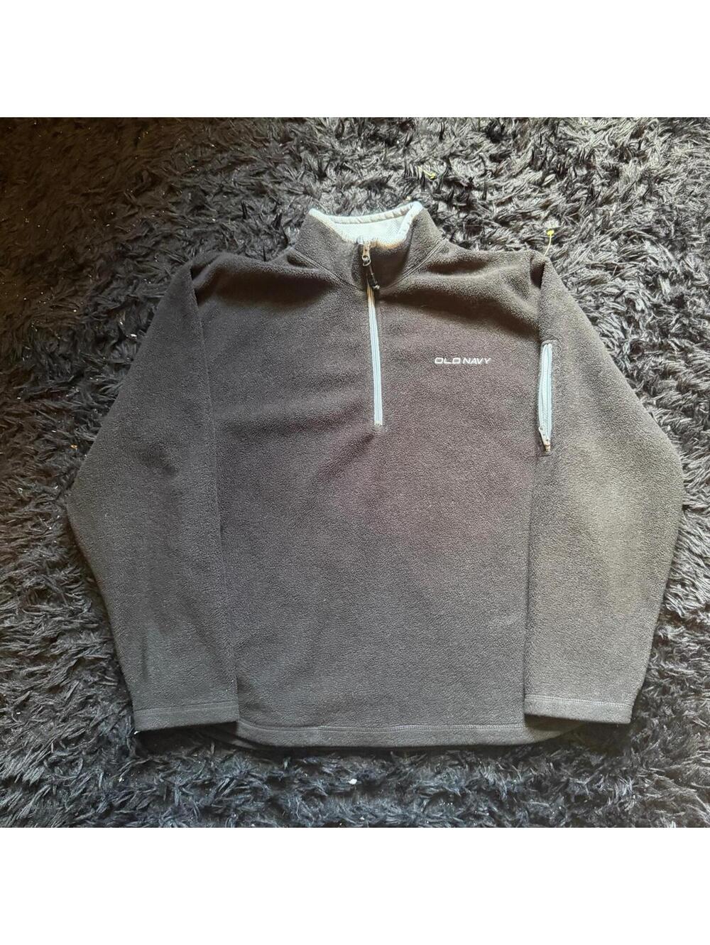 Old Navy black quarter zip fleece